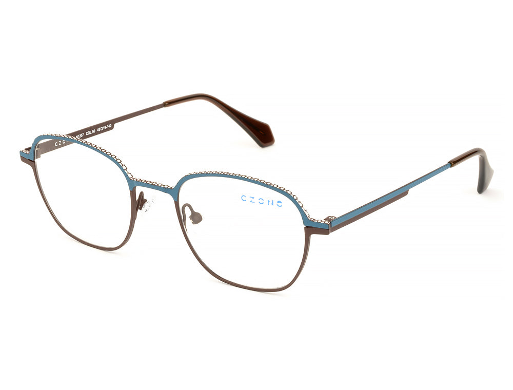 C-50 Petrol/Dark Brown/White