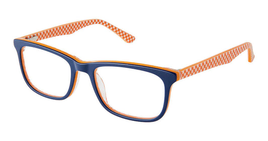 NAVY ORANGE CHECK SFK-297