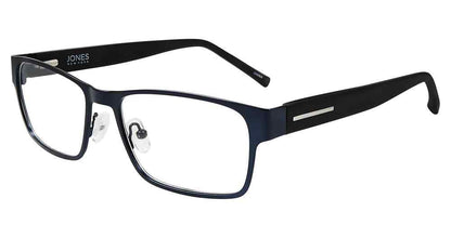 Jones New York J357 Rectangle Eyeglasses in Navy — men's full metal frame
