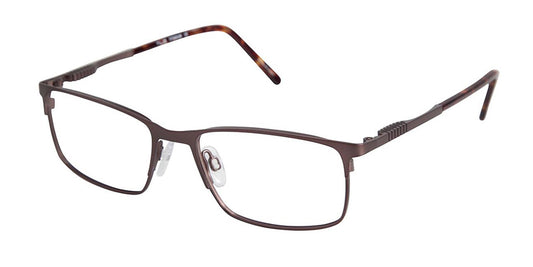 C03 Brown Tlg NU011 Titanium Eyeglasses.
