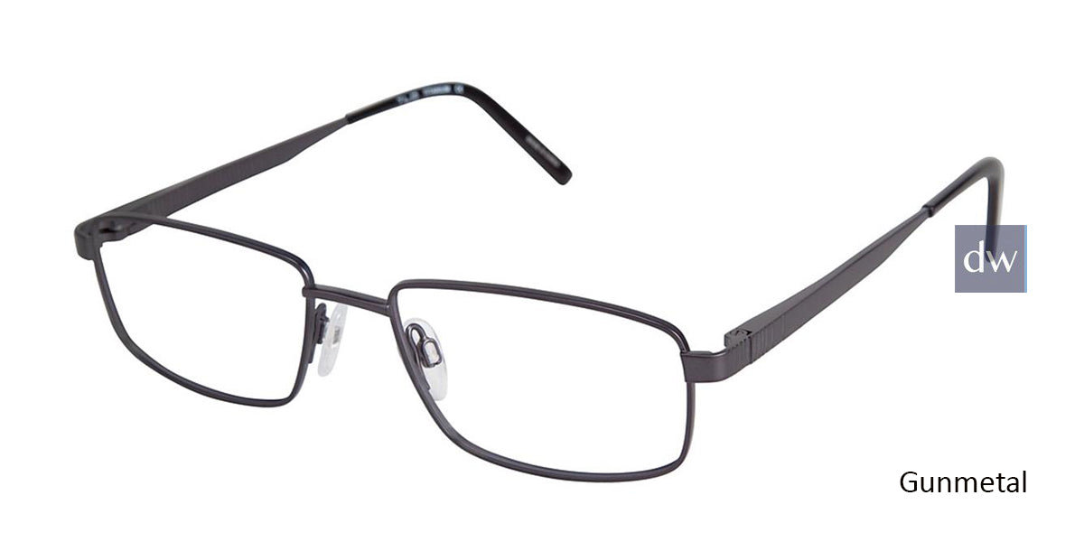 C01 Gunmetal Tlg NU017 Titanium Eyeglasses.