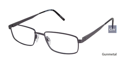 C01 Gunmetal Tlg NU017 Titanium Eyeglasses.