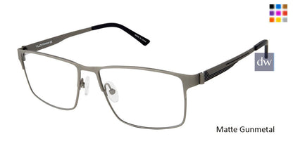 C01 Matte Gunmetal Tlg NU023 Titanium Eyeglasses.