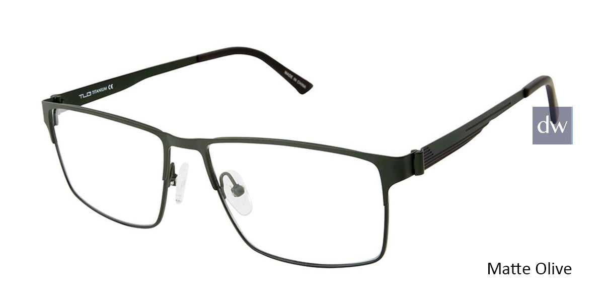C02 Matte Olive Tlg NU023 Titanium Eyeglasses.