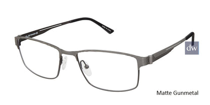 C01Matte Gunmetal Tlg NU024 Titanium Eyeglasses.