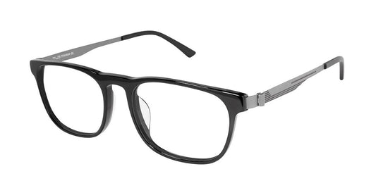 C01 Black/Gunmetal Tlg NU025UF Titanium Tailored Fit TLG Eyeglasses.