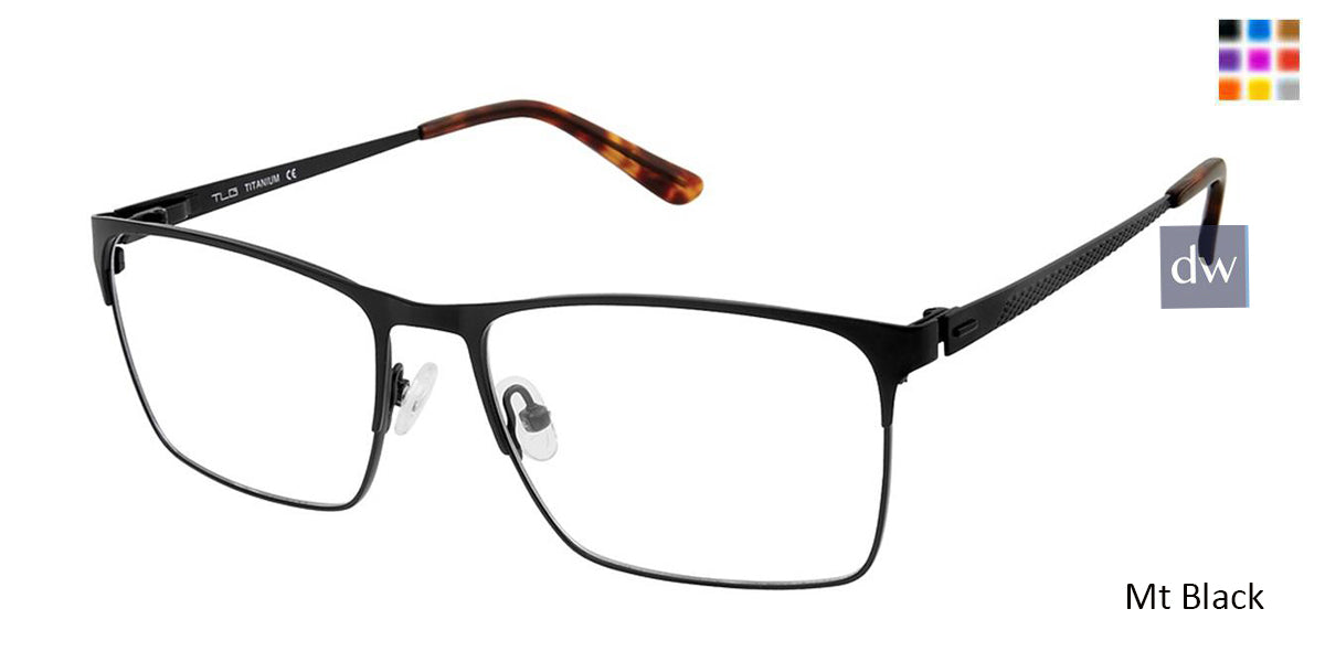C01 Mt Black Tlg NU028 Titanium Eyeglasses.
