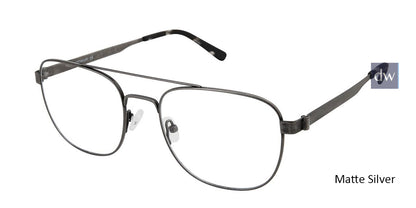 C01 Matte Silver Tlg NU035 Titanium Eyeglasses.