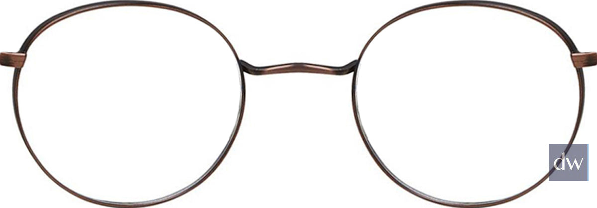 C02 Antique Gold Tlg NU037 Titanium Eyeglasses - Teenager