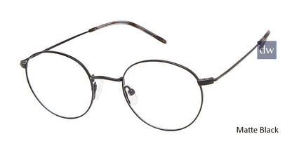 C01 Matte Black Tlg NU037 Titanium Eyeglasses - Teenager