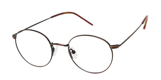 C02 Antique Gold Tlg NU037 Titanium Eyeglasses - Teenager