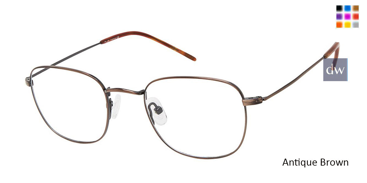C03 Antique Brown NU039 Titanium Eyeglasses - Teenager.