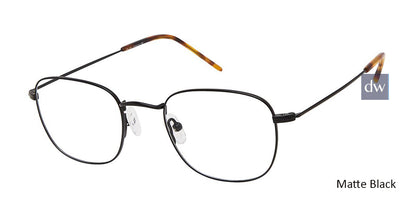 C01 Matte Black Tlg NU039 Titanium Eyeglasses - Teenager.