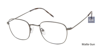 C02 Matte Gun Tlg NU039 Titanium Eyeglasses - Teenager.