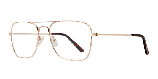 Gold Eight To Eighty Navigator Eyeglasses.