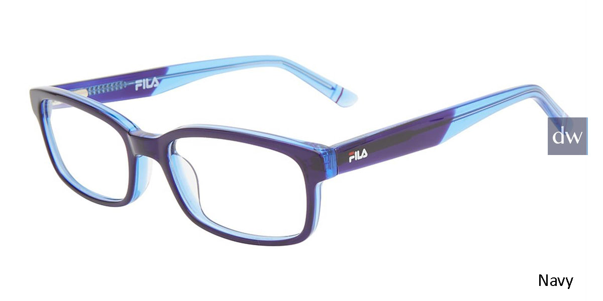 Navy Fila VF9458 Eyeglasses - Teenager