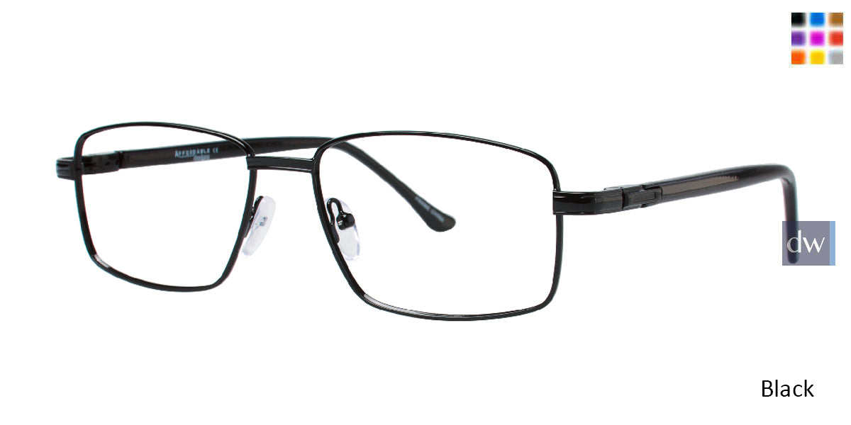 Black Affordable Designs Noah Eyeglasses.