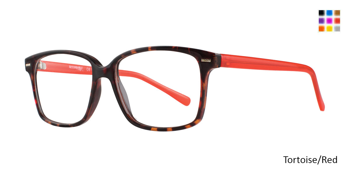 Tortoise Red  Affordable Designs Nora Eyeglasses.