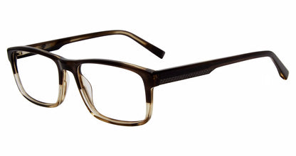 Jones New York VJOM549 Rectangle Eyeglasses in Olive Grad — men's full acetate frame
