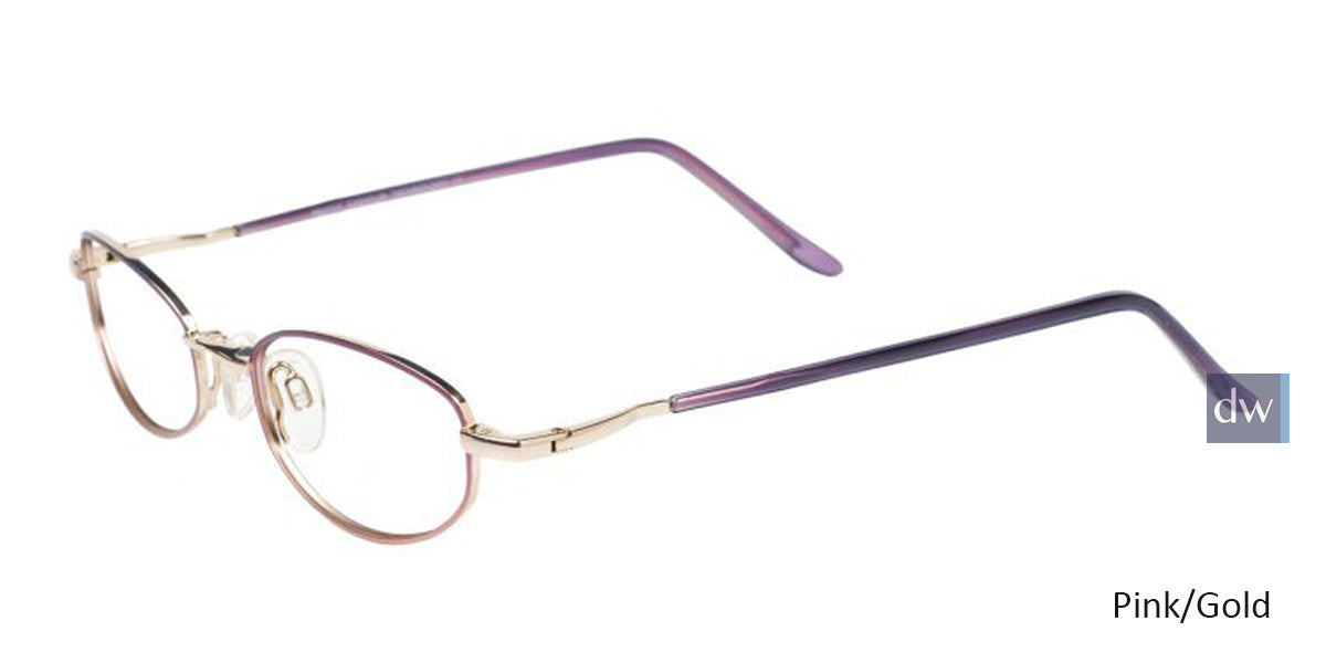 Pink/Gold Pentax P9928 Eyeglasses - Teenager