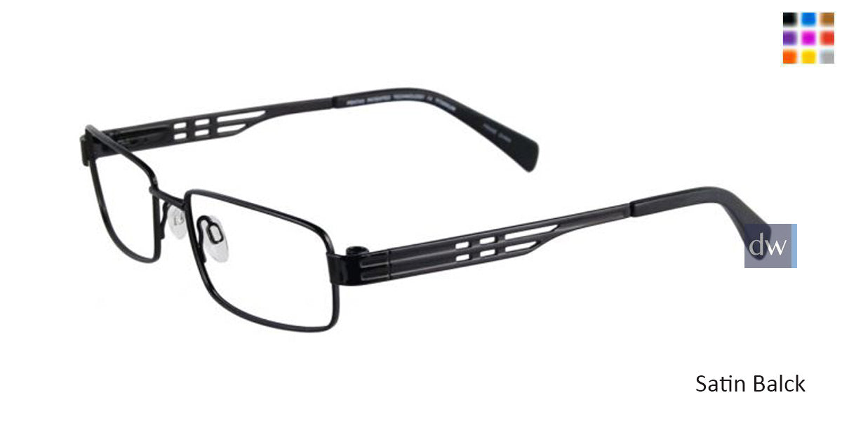 Satin Black Pentax P9991 Eyeglasses