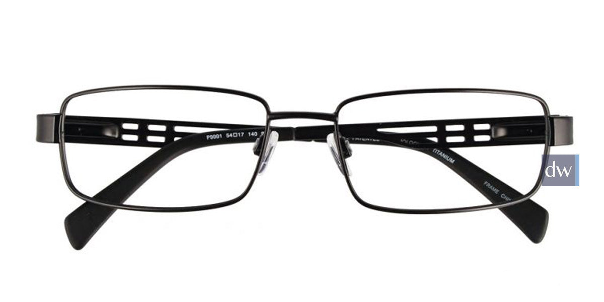 Satin Black Pentax P9991 Eyeglasses