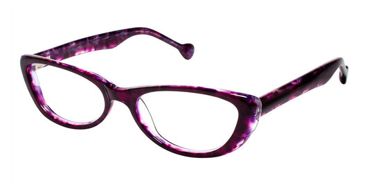 Plum (C3) Lisa Loeb Butterfly Eyeglasses.