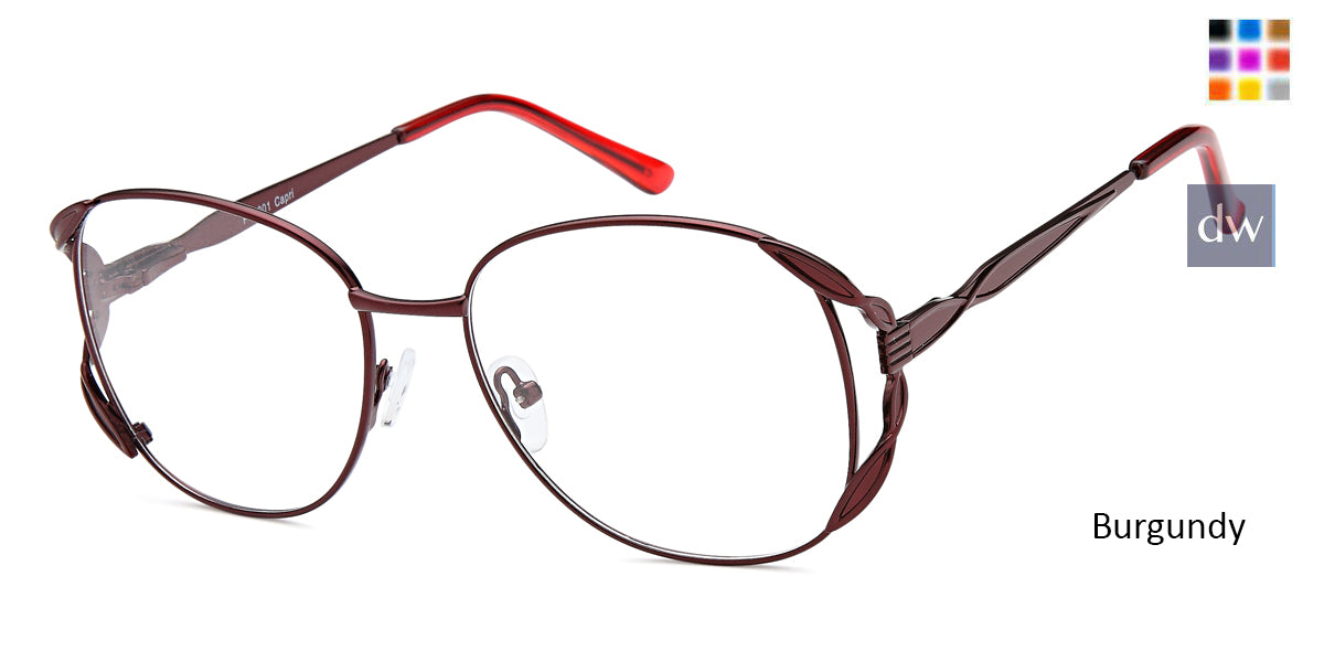 Burgundy CAPRI Peachtree PT201 Eyeglasses