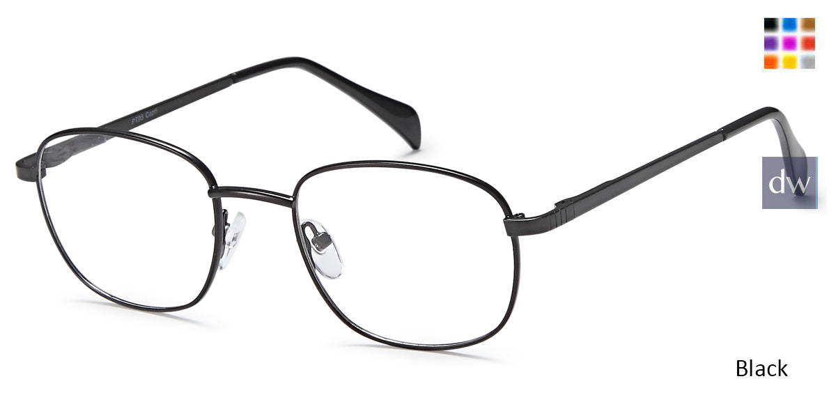 Black Capri Peachtree PT95 Eyeglasses - Teenager.