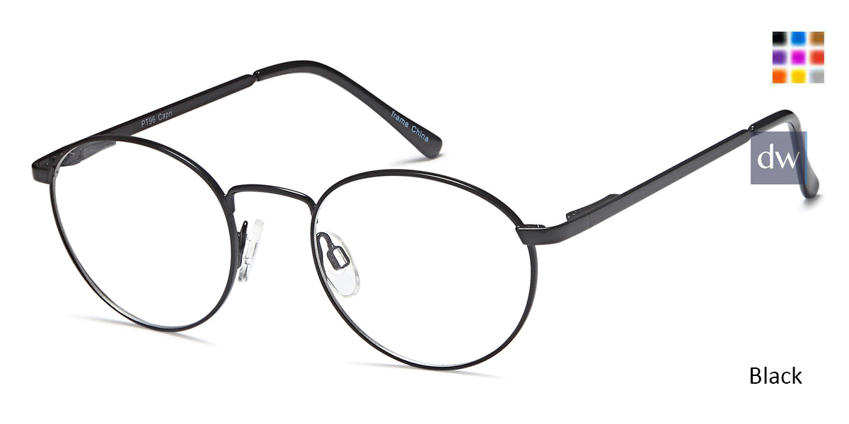 Black Capri Peachtree PT 96 Eyeglasses Teenager.