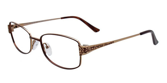 Dark Brown/Gold Pentax PX906 Eyeglasses