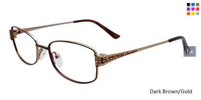 Dark Brown/Gold Pentax PX906 Eyeglasses