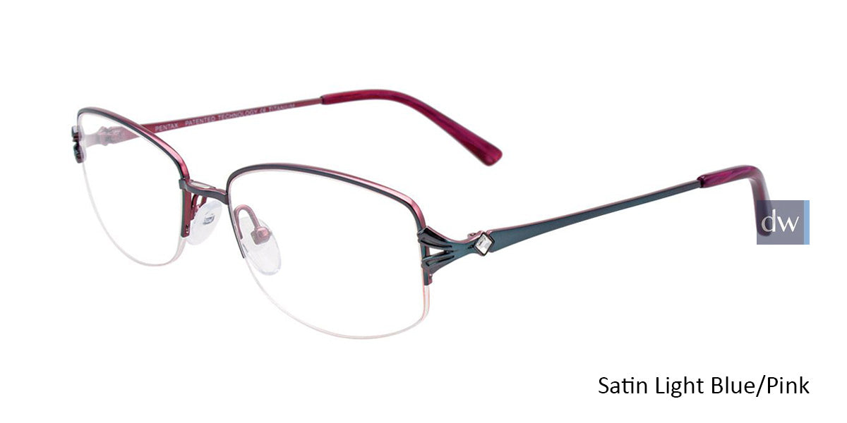 Satin Light Blue/Pink Pentax PX907 Eyeglasses