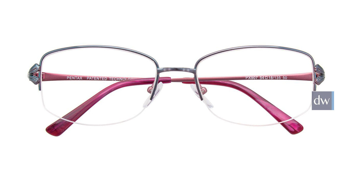 Satin Light Blue/Pink Pentax PX907 Eyeglasses