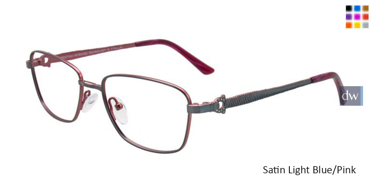 Satin Light Blue/Pink Pentax PX908 Eyeglasses