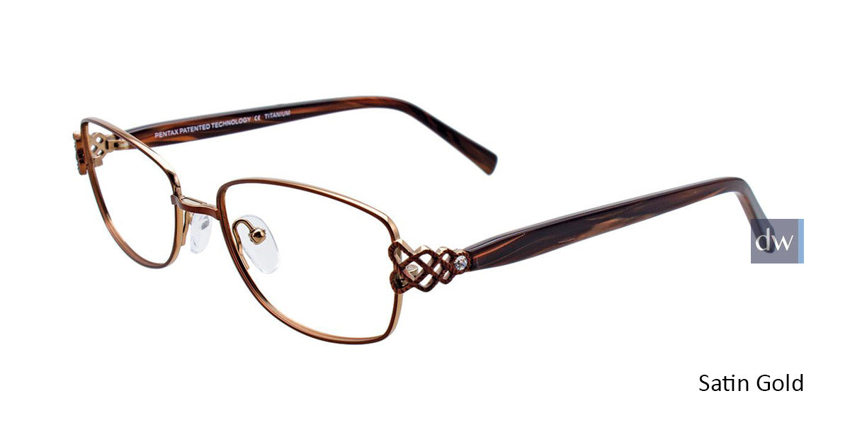Satin Gold Pentax PX909 Eyeglasses