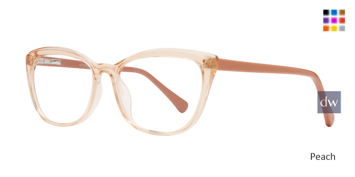 Peach Affordable Design Shelli Eyeglasses.