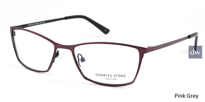 Pink Grey William Morris Charles Stone NY CSNY82 Eyeglasses