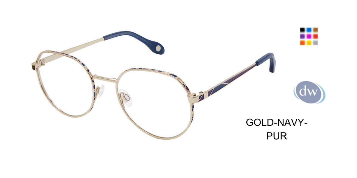 Gold Navy Purple
