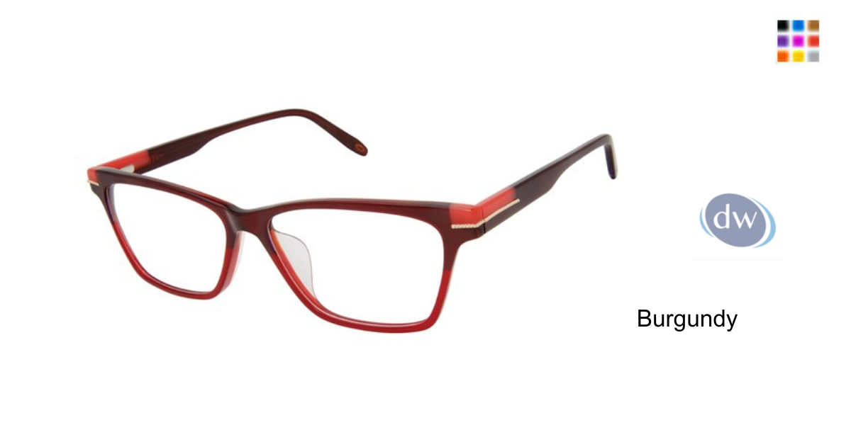 Burgundy          VICTOR GLEMAUD X TURA VGO015 Eyeglasses