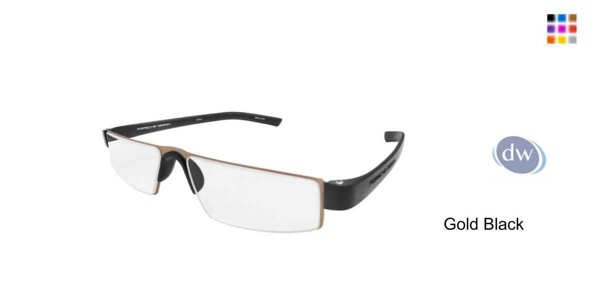 PORSCHE DESIGN P8814 Eyeglasses Gold Black