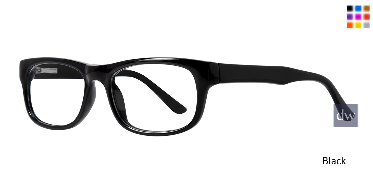 Black Affordable Designs Professor Eyeglasses.