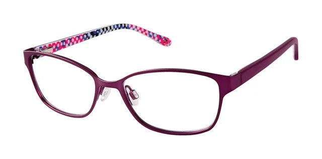 Lulu Guinness LK014 Modified Rectangle Eyeglasses