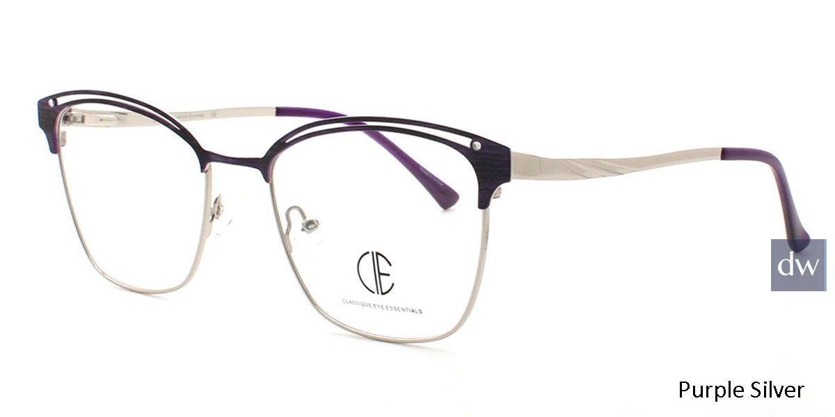 Purple Silver Cie Sec164 Eyeglasses