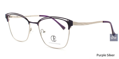 Purple Silver Cie Sec164 Eyeglasses