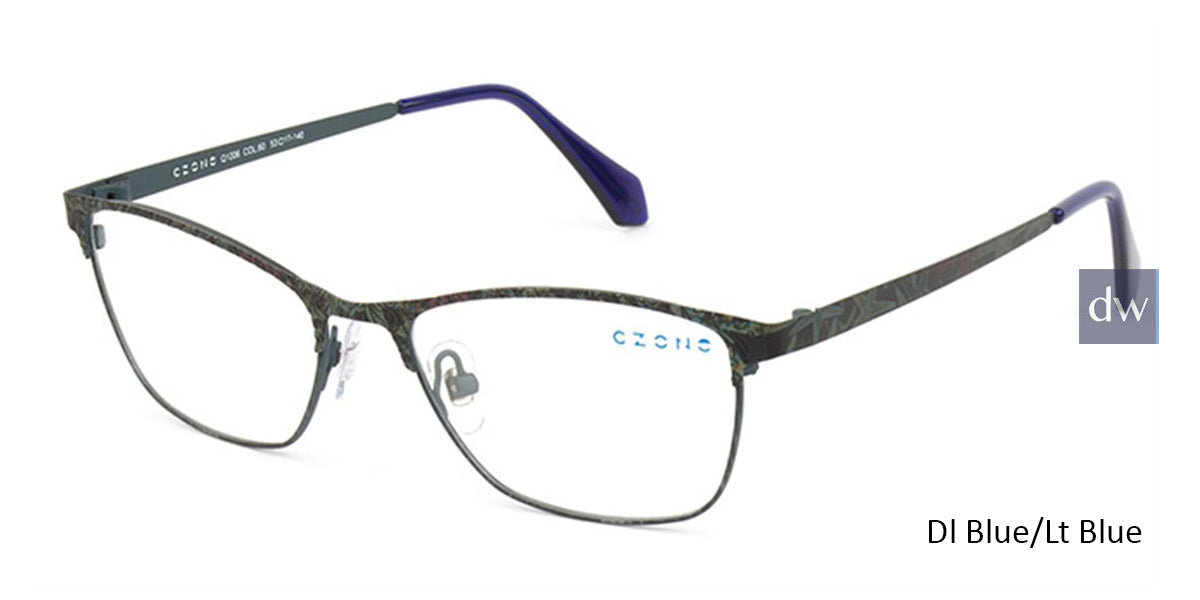 Dl Blue Lt/Blue C-Zone Q1206 Eyeglasses.