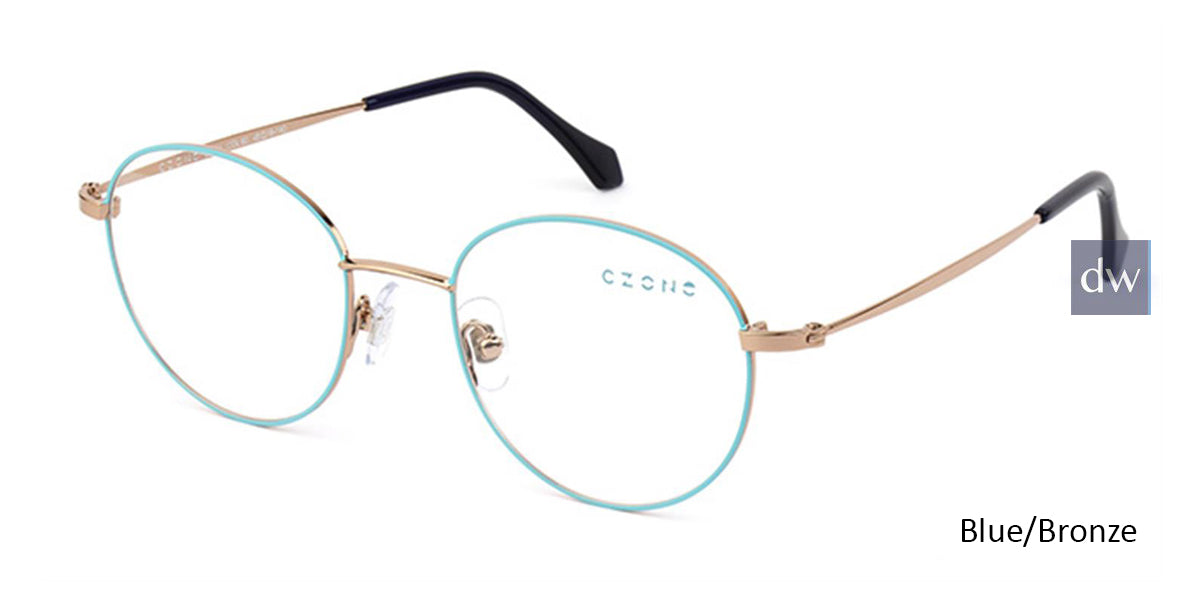 Blue/Bronze C-Zone Q2234 Eyeglasses Teenager.