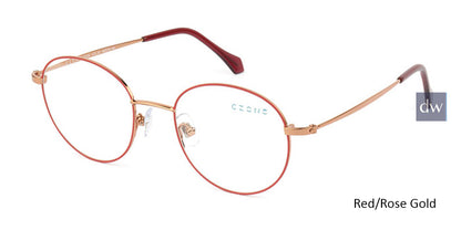 Red/Rose Gold C-Zone Q2234 Eyeglasses Teenager.