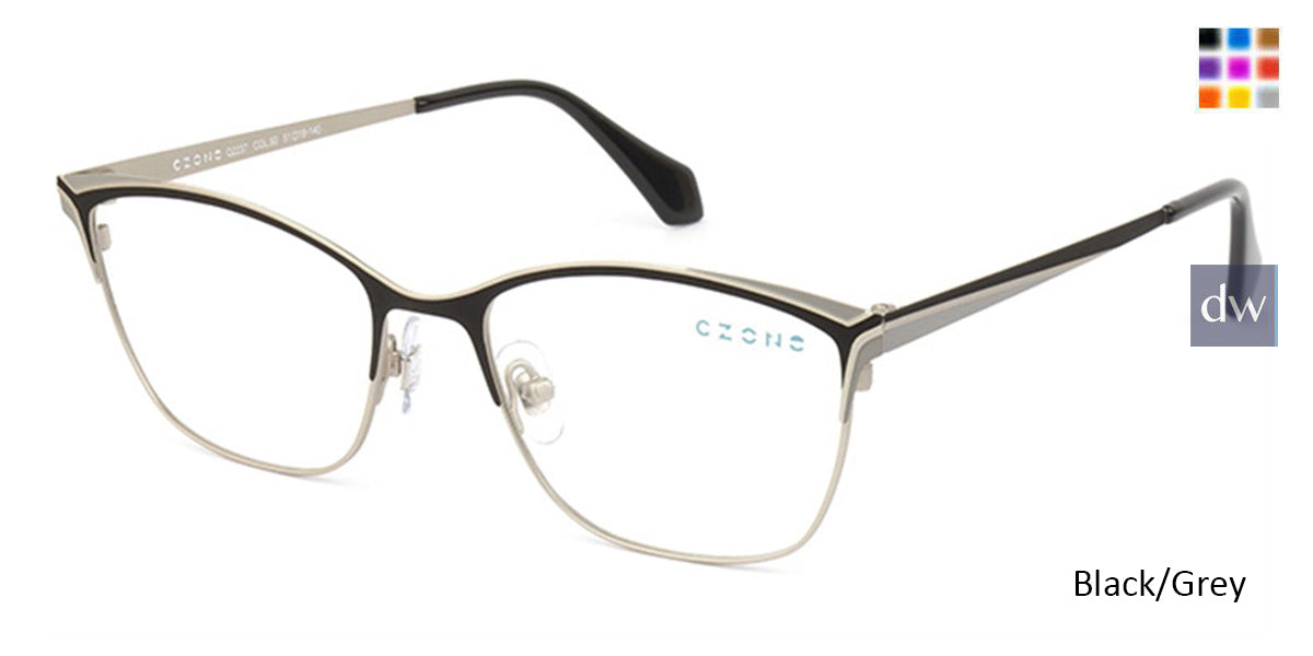 Black/Grey C-Zone Q2237 Eyeglasses.
