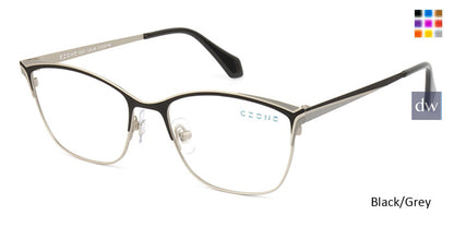 Black/Grey C-Zone Q2237 Eyeglasses.